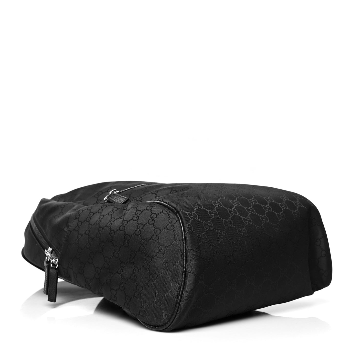 Nylon Monogram Slim Backpack Black