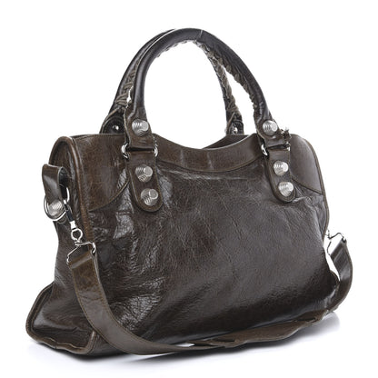 Balenciaga Chevre Giant 21 Silver Hardware City Vert Fonce 2 of 14