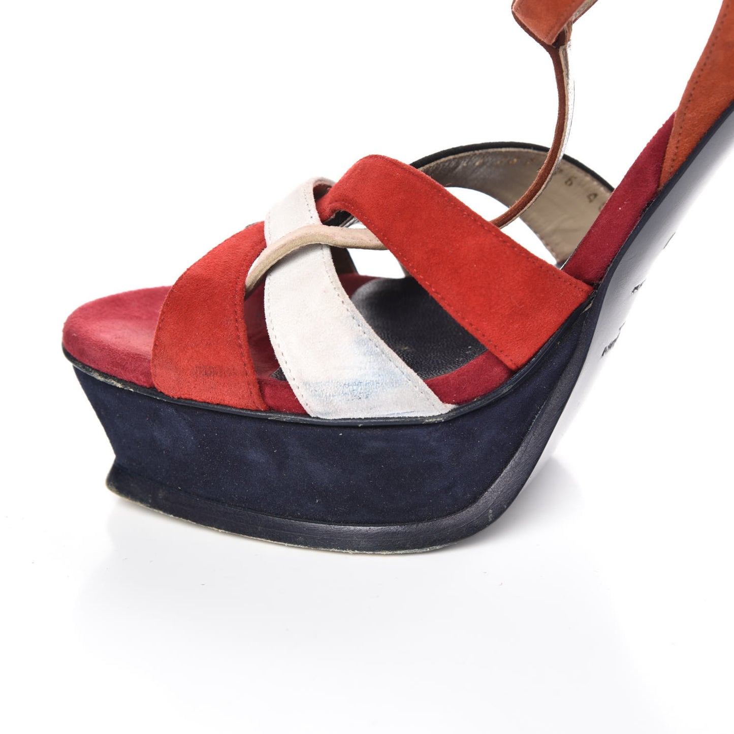 Suede Tribute 105 Platform Sandals 40 Multicolor