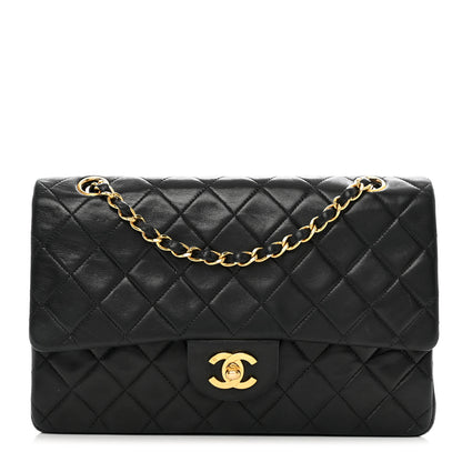 Chanel Lambskin Quilted Medium Double Flap Black 1 of 13