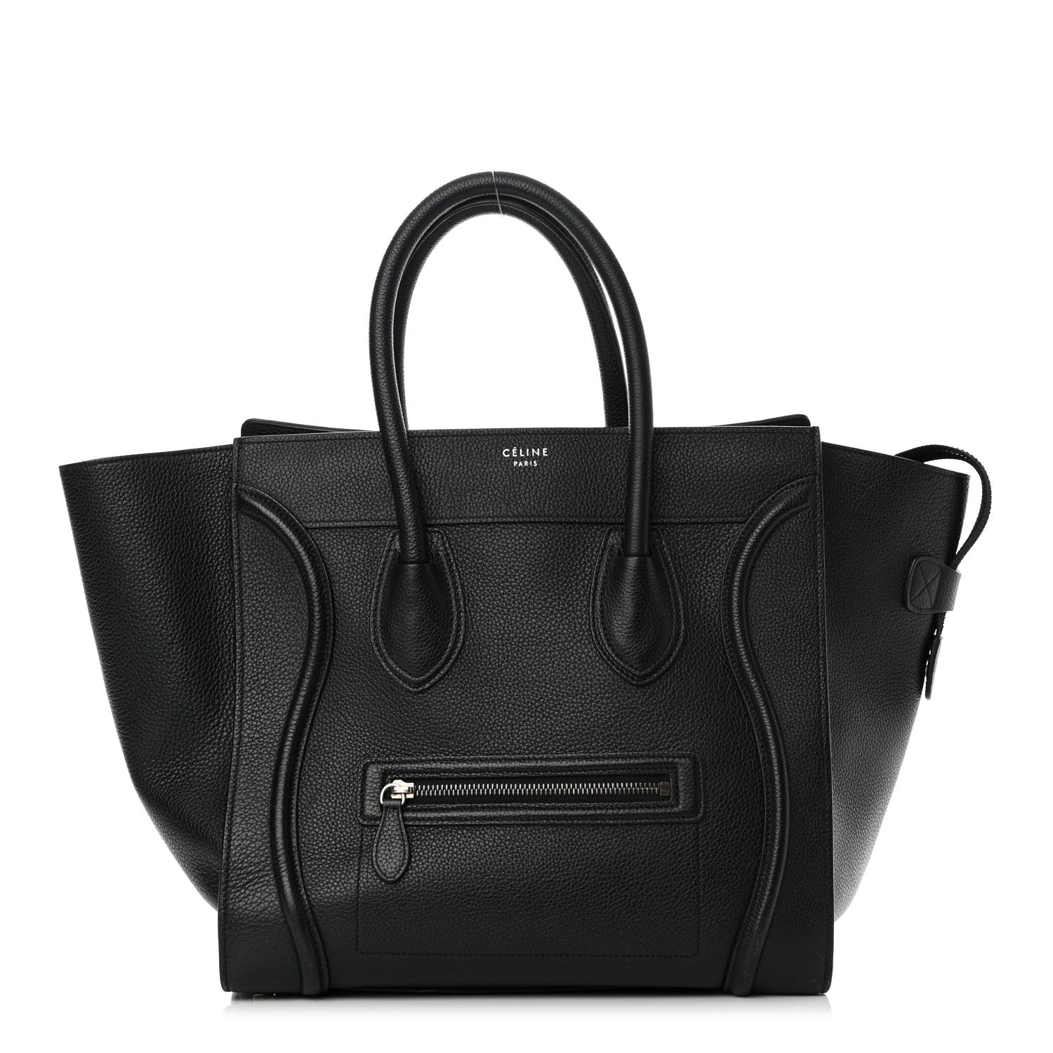 Celine Drummed Calfskin Mini Luggage Black 1 of 18