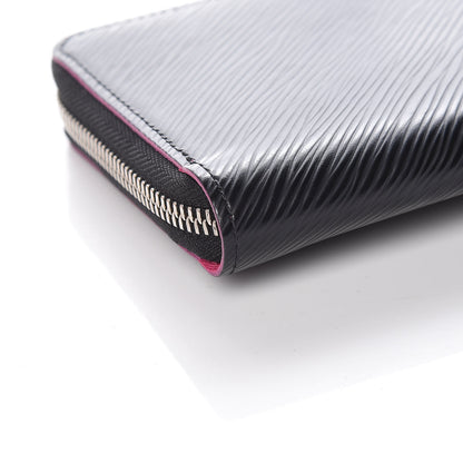 Louis Vuitton Epi Zippy Wallet Black Hot Pink 9 of 10