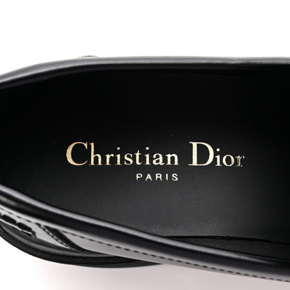 Christian Dior Brushed Calfskin Dior Code Lug Sole Platform 35mm Loafers 37.5 Black 9 of 10