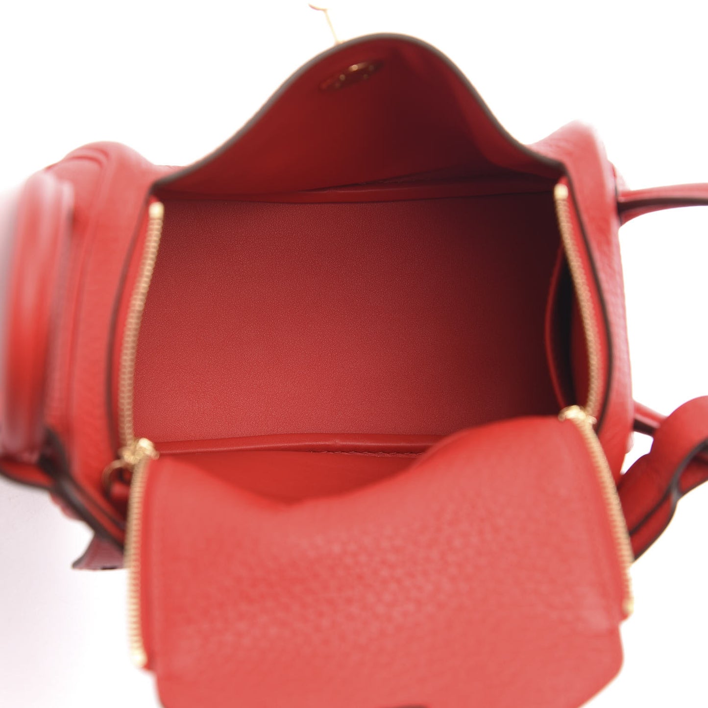 Taurillon Clemence Mini Lindy 20 Rouge De Coeur
