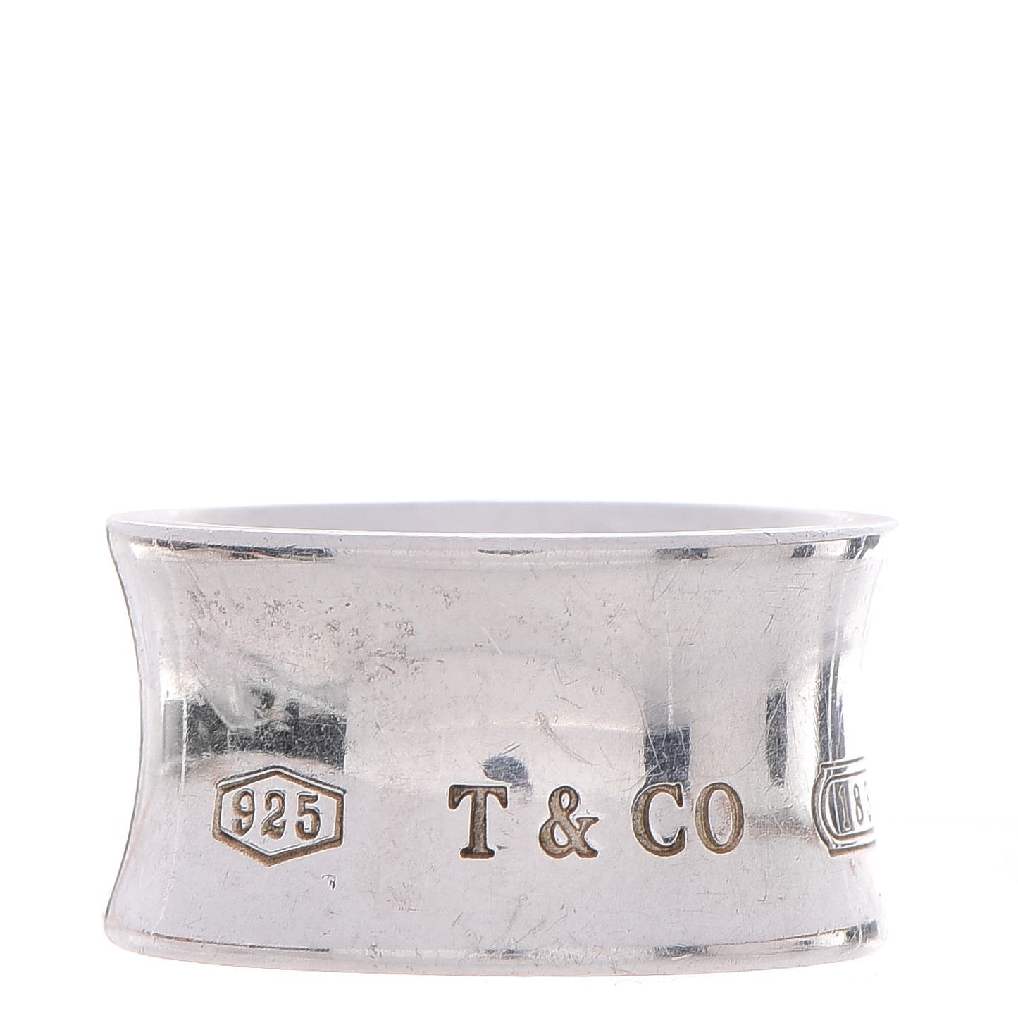 Sterling Silver Wide 1837 Ring 56 7.5