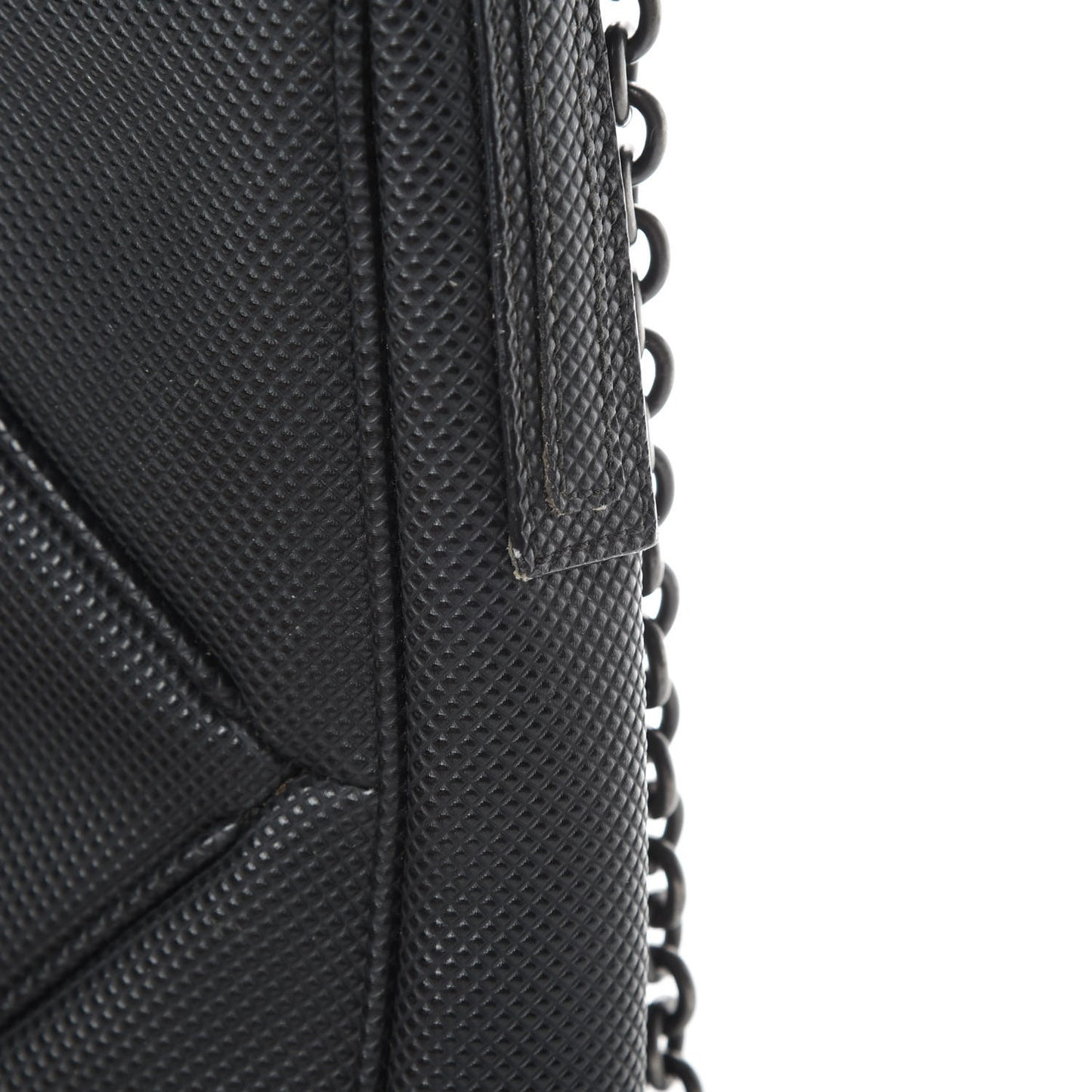 PVC Quilted Tote Black