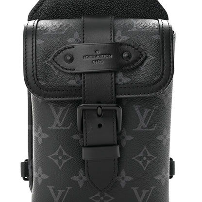 Louis Vuitton Monogram Eclipse Saumur Slingbag Black 7 of 11