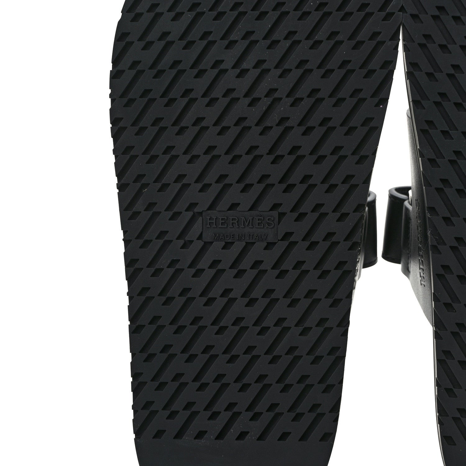 Hermes Calfskin Womens Chypre Sandals 36 Black 6 of 9