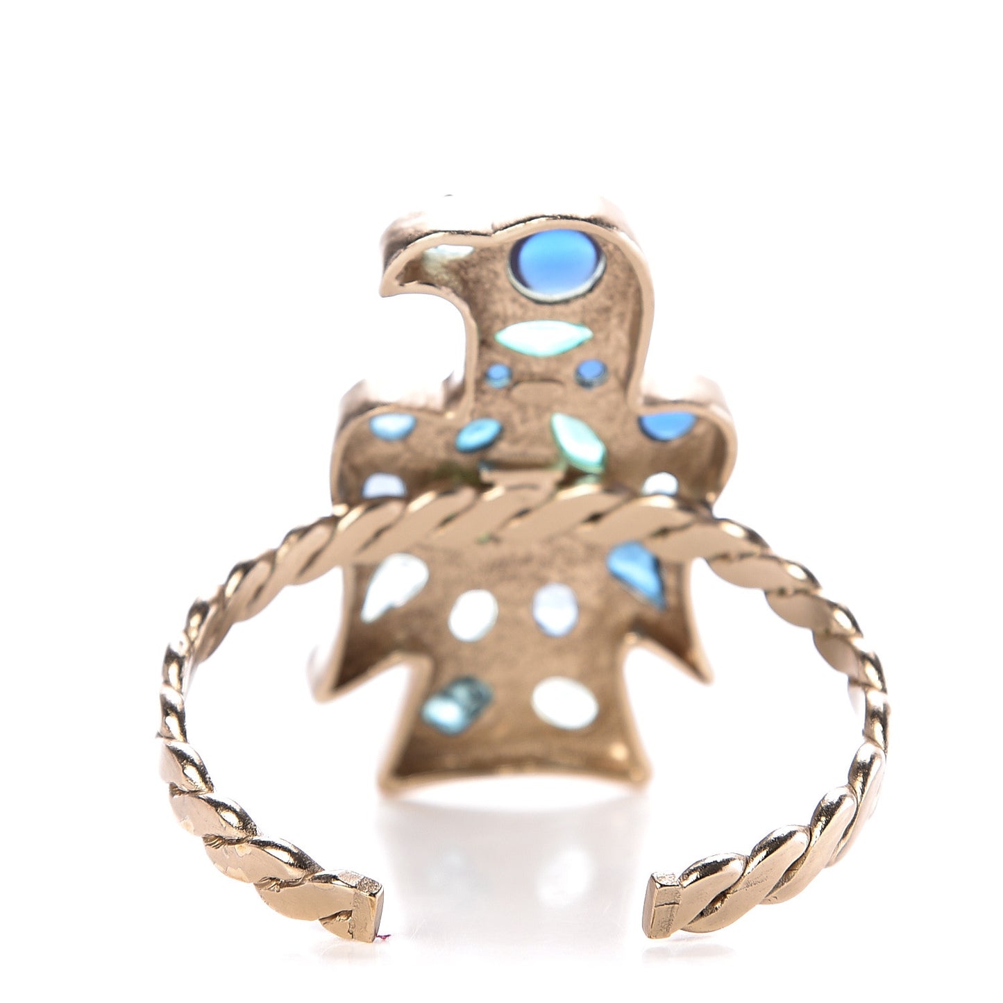 Crystal Bird Bracelet Blue Gold