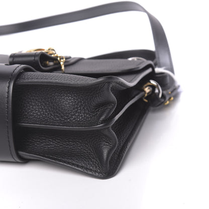 Chloe Shiny Grained Calfskin Small Aby Day Shoulder Bag Black 8 of 9