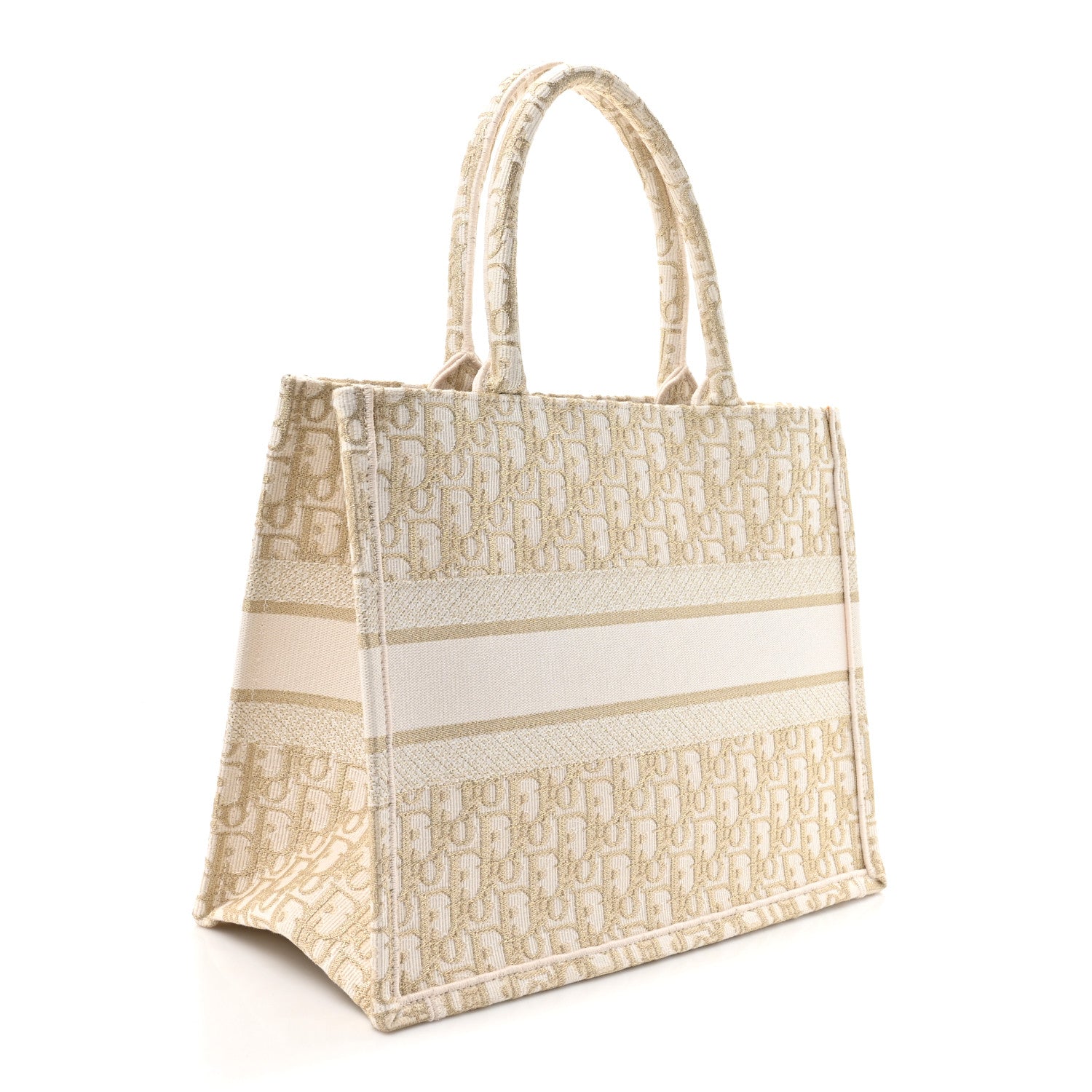 Christian Dior Oblique Medium Book Tote Gold Multicolor 3 of 10