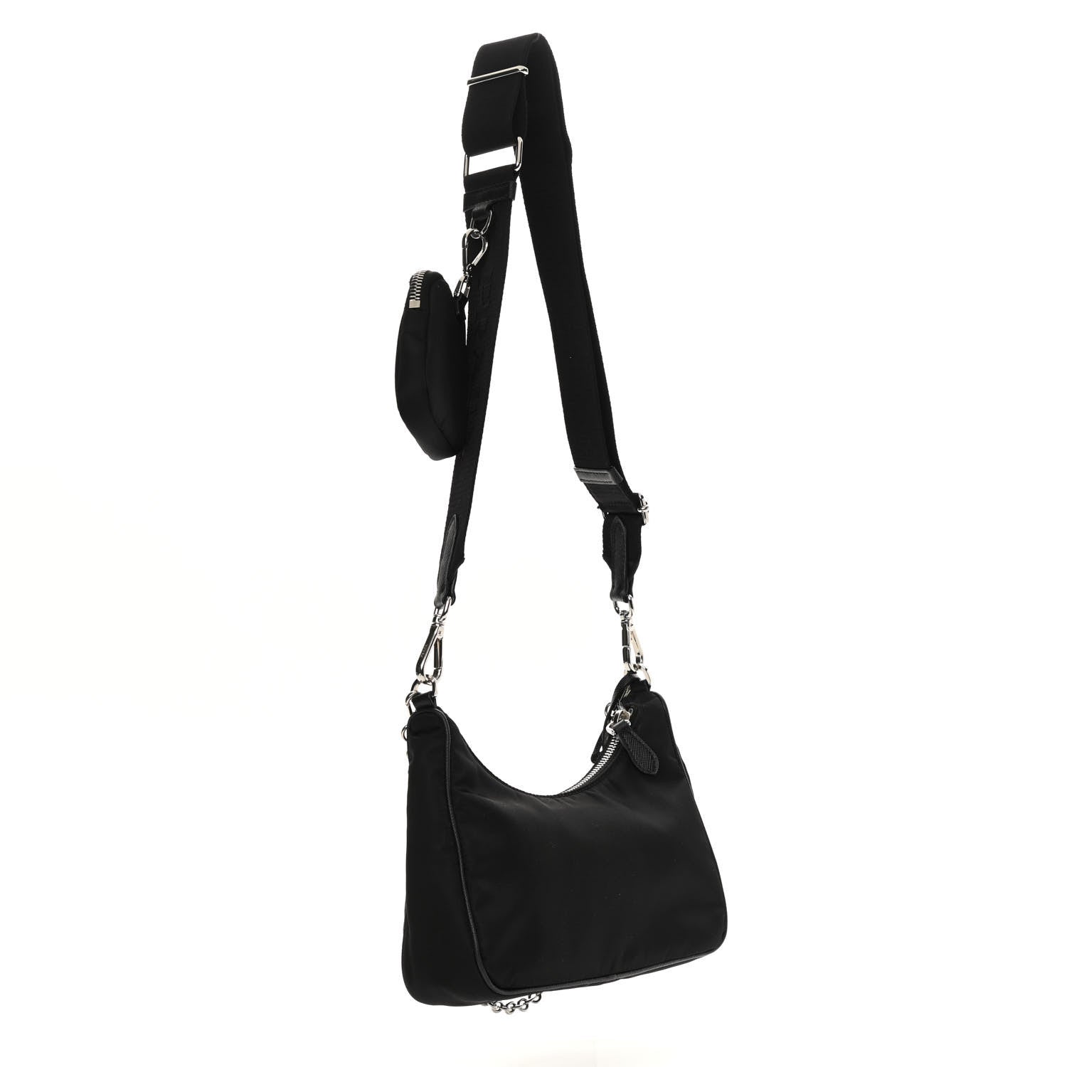 Prada Nylon Re-Edition 2005 Shoulder Bag Black 3 of 11