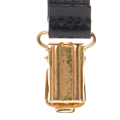 Chanel Logo Suspenders Black White 6 of 6