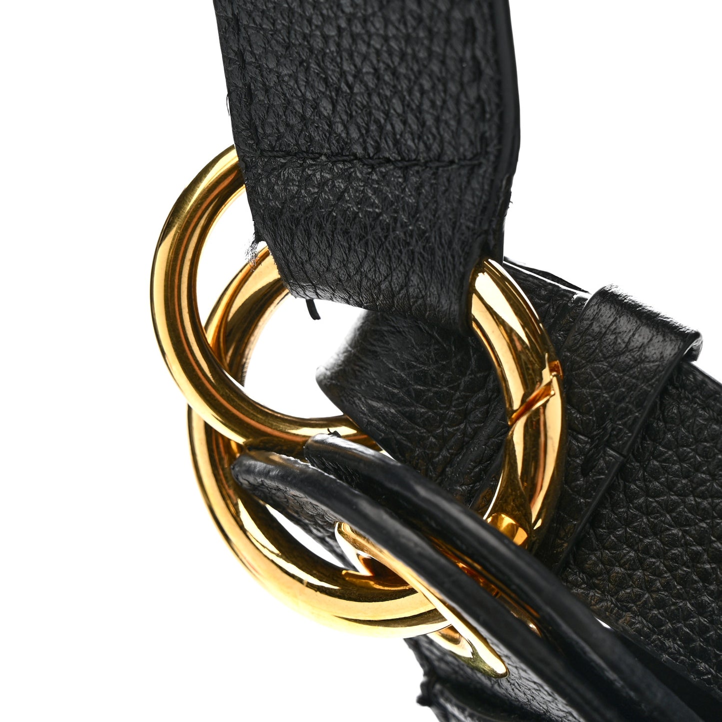 Grain Calfskin Large Tara Crossbody Black