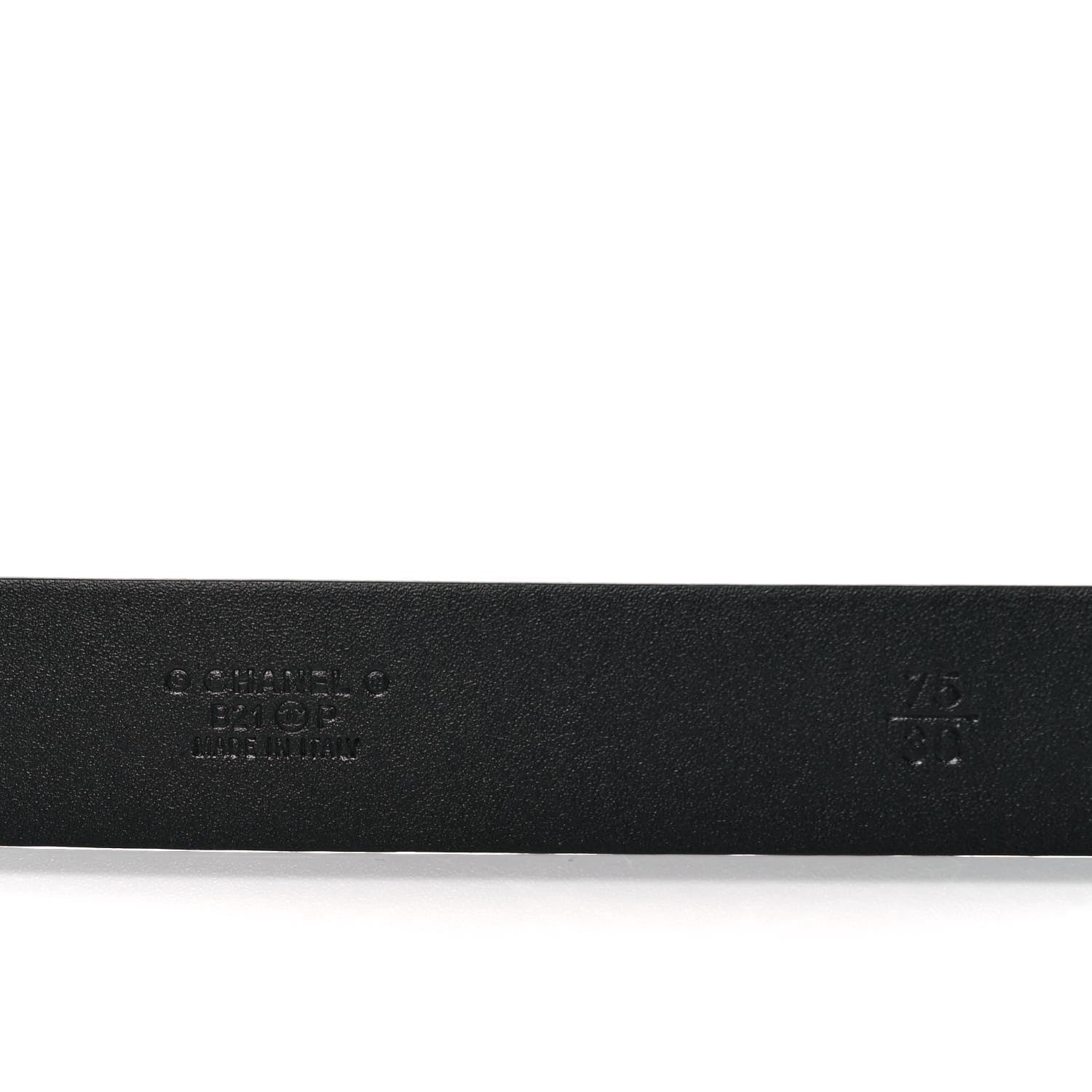Chanel Calfskin CC Belt 75 30 Black 3 of 6