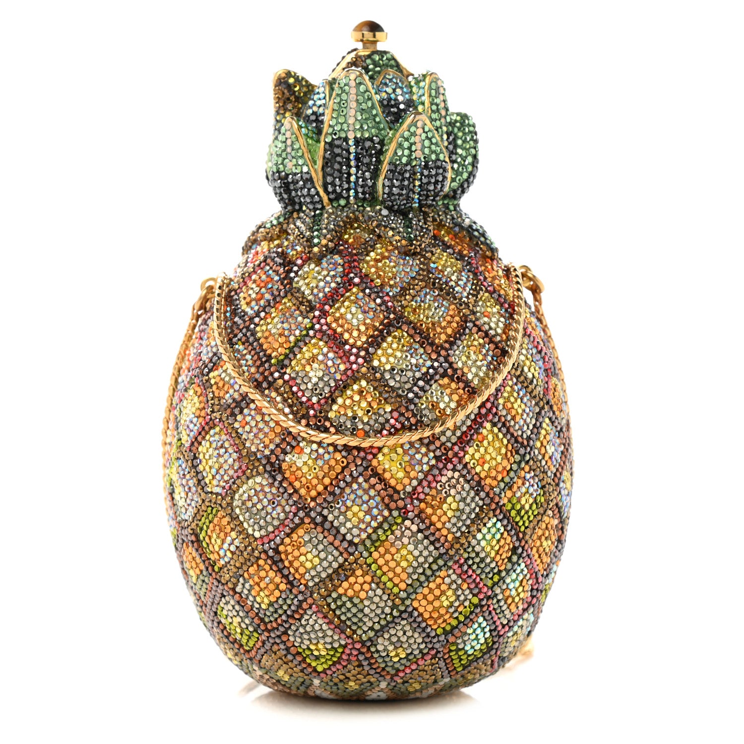 Judith Leiber Crystal Pineapple Minaudiere Clutch Multicolor 2 of 9