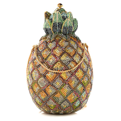 Judith Leiber Crystal Pineapple Minaudiere Clutch Multicolor 2 of 9