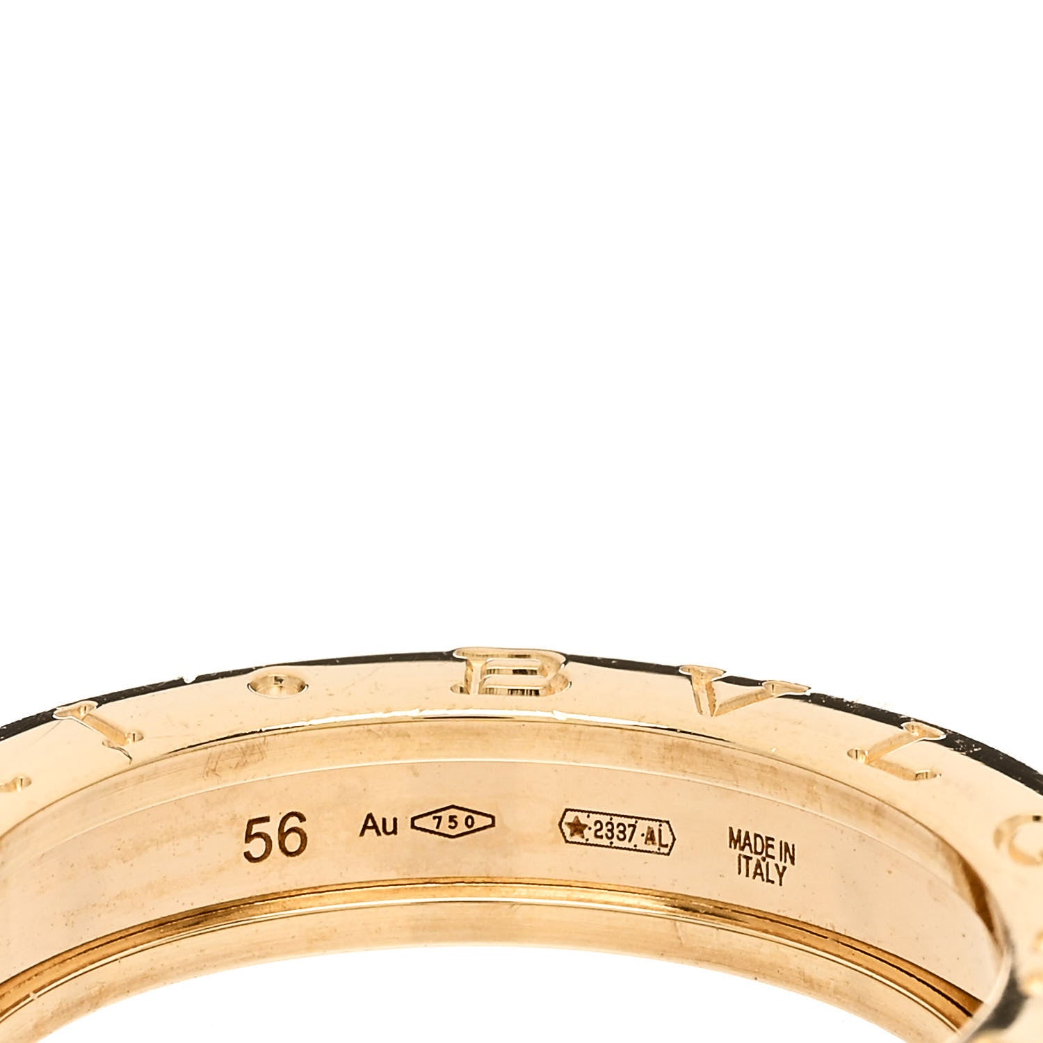 Bulgari 18K Yellow Gold B.Zero1 One-Band Ring 56 7.5 5 of 7