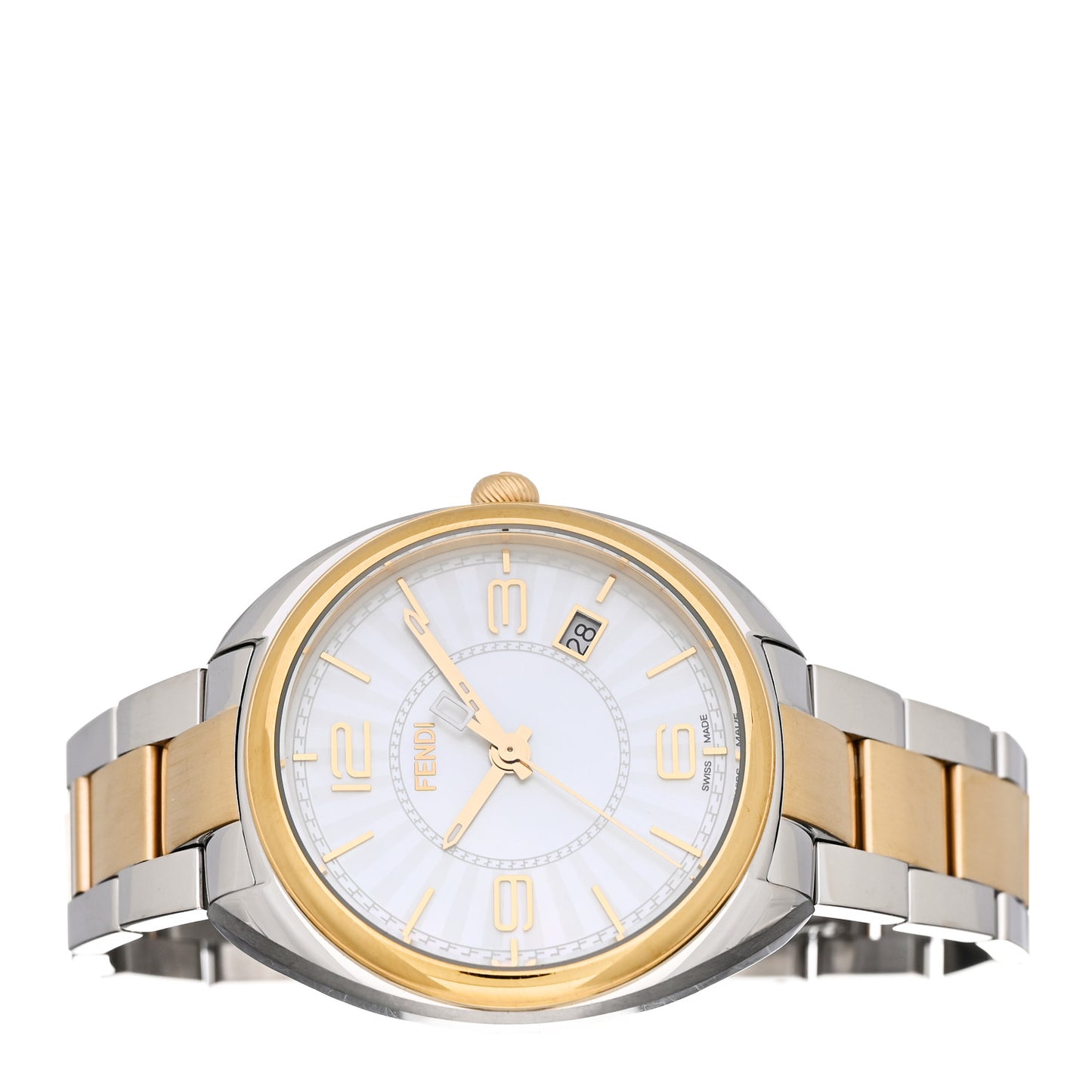 Stainless Steel Mother of Pearl 34mm Momento Two Tone Quartz Watch