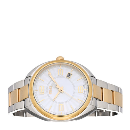 Fendi Stainless Steel Mother of Pearl 34mm Momento Two Tone Quartz Watch 2 of 5