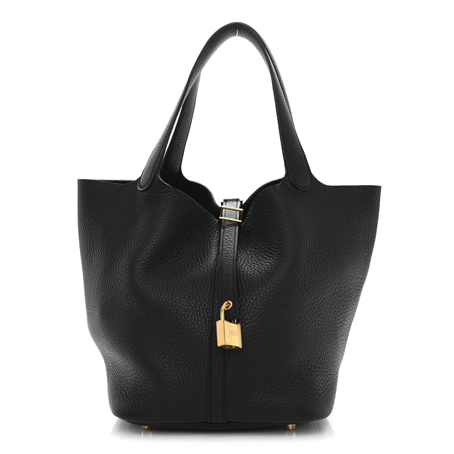 Hermes Taurillon Clemence Picotin Lock 22 MM Black 1 of 10
