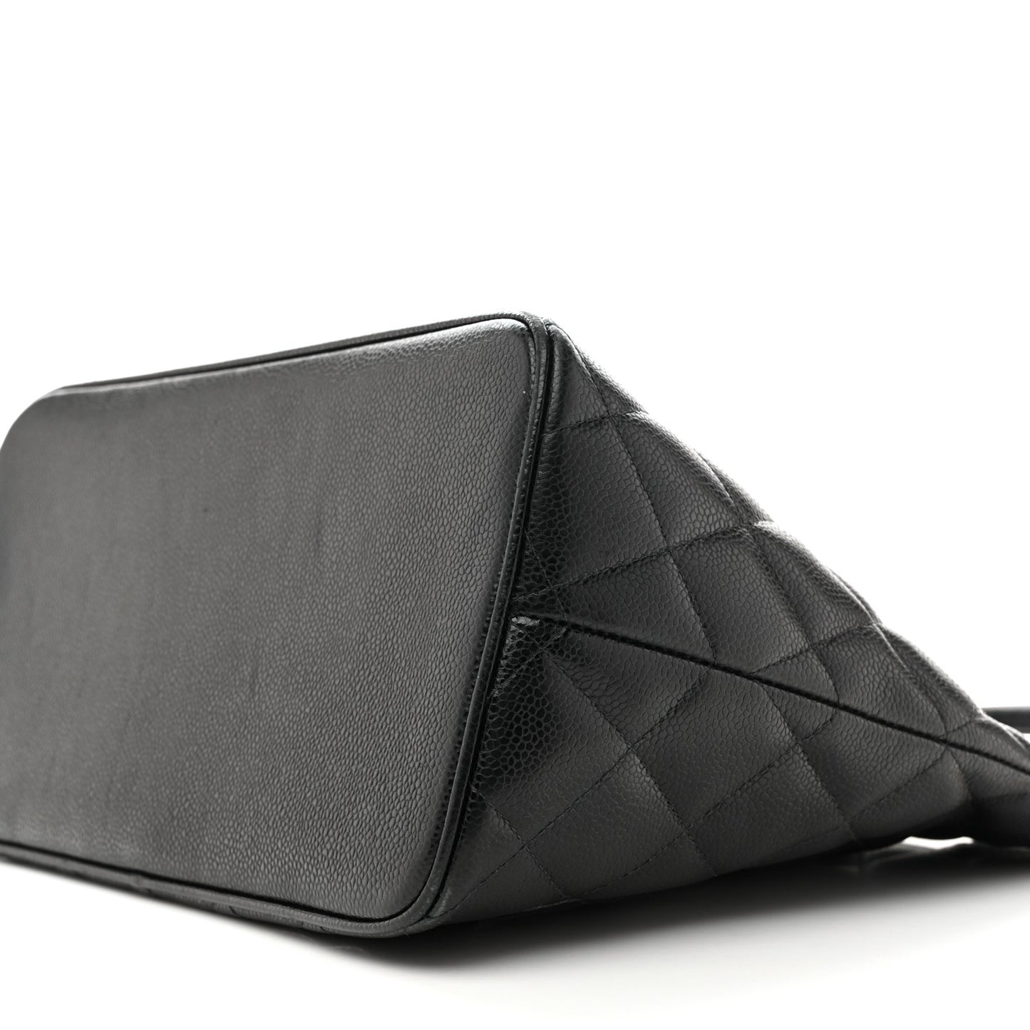 Caviar Quilted Medallion Tote Black