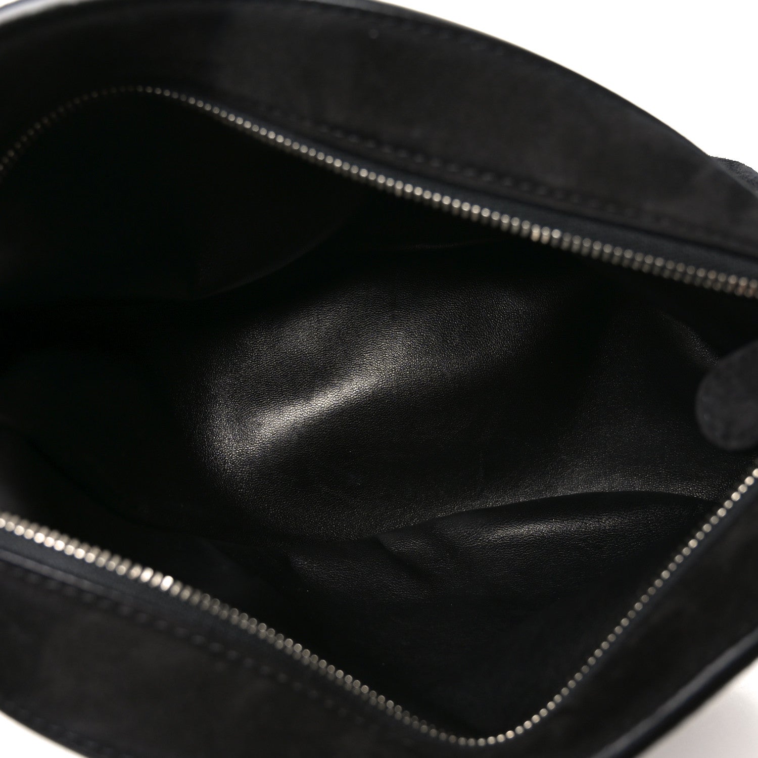 The Row Suede Small Slouchy Banana Bag Black 5 of 10
