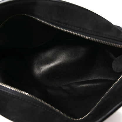 The Row Suede Small Slouchy Banana Bag Black 5 of 10