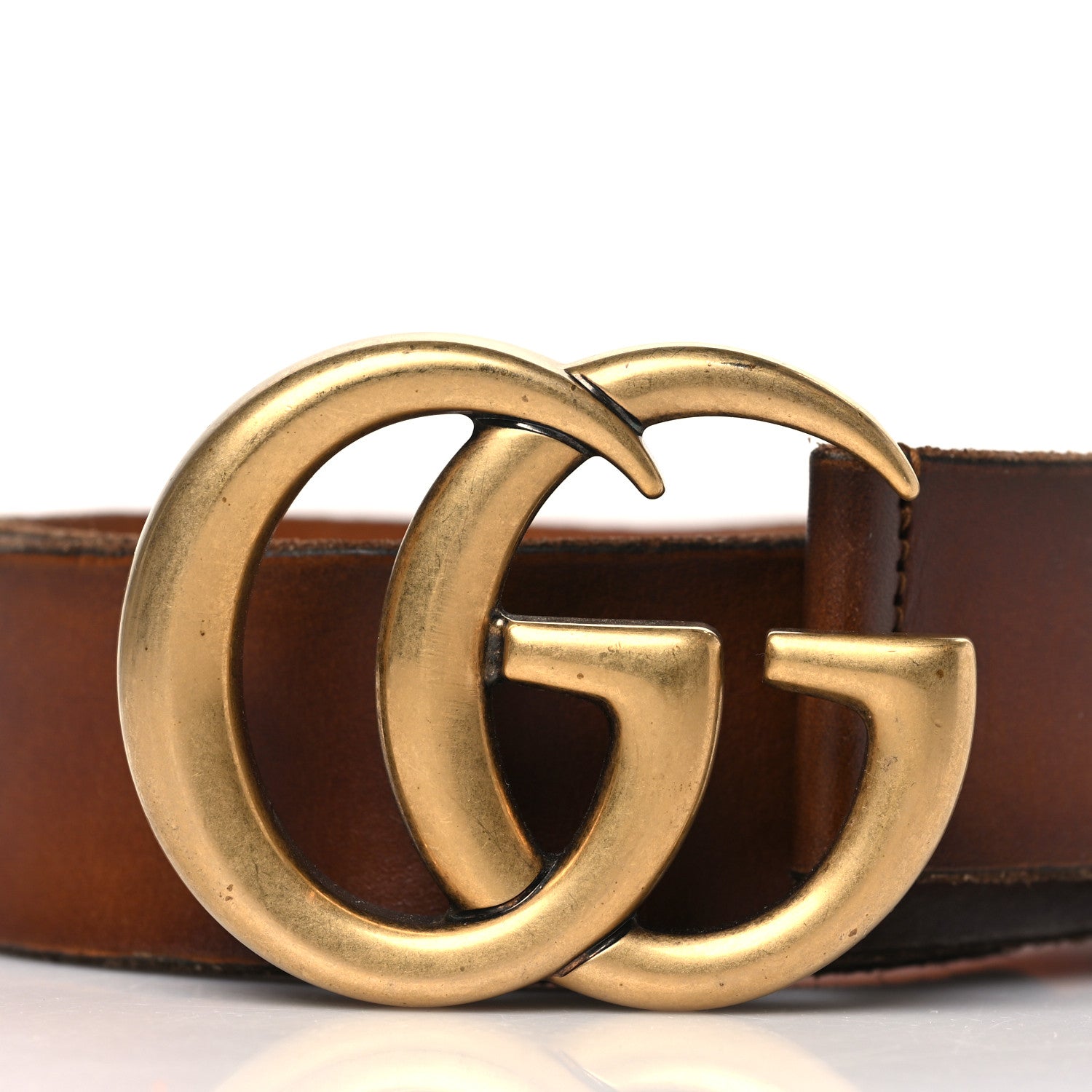 Gucci Faded Calfskin Double G 40mm Belt 70 28 Cuir 2 of 6