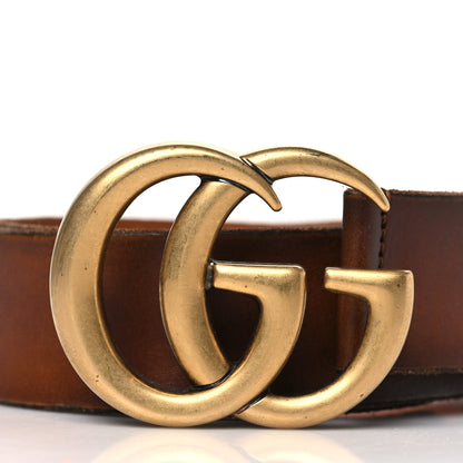 Gucci Faded Calfskin Double G 40mm Belt 70 28 Cuir 2 of 6