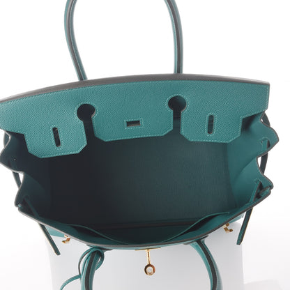 Hermes Epsom Birkin 30 Malachite 7 of 32