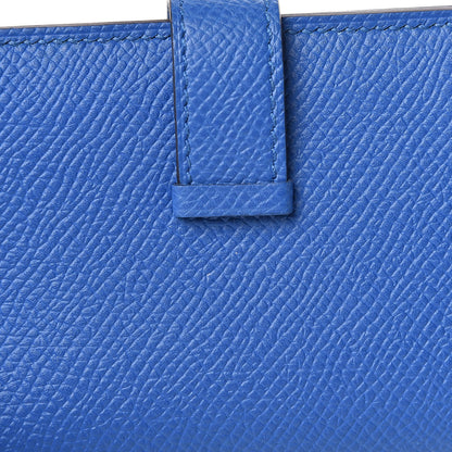 Hermes Epsom Bearn Card Holder Wallet Bleu Zellige 9 of 10