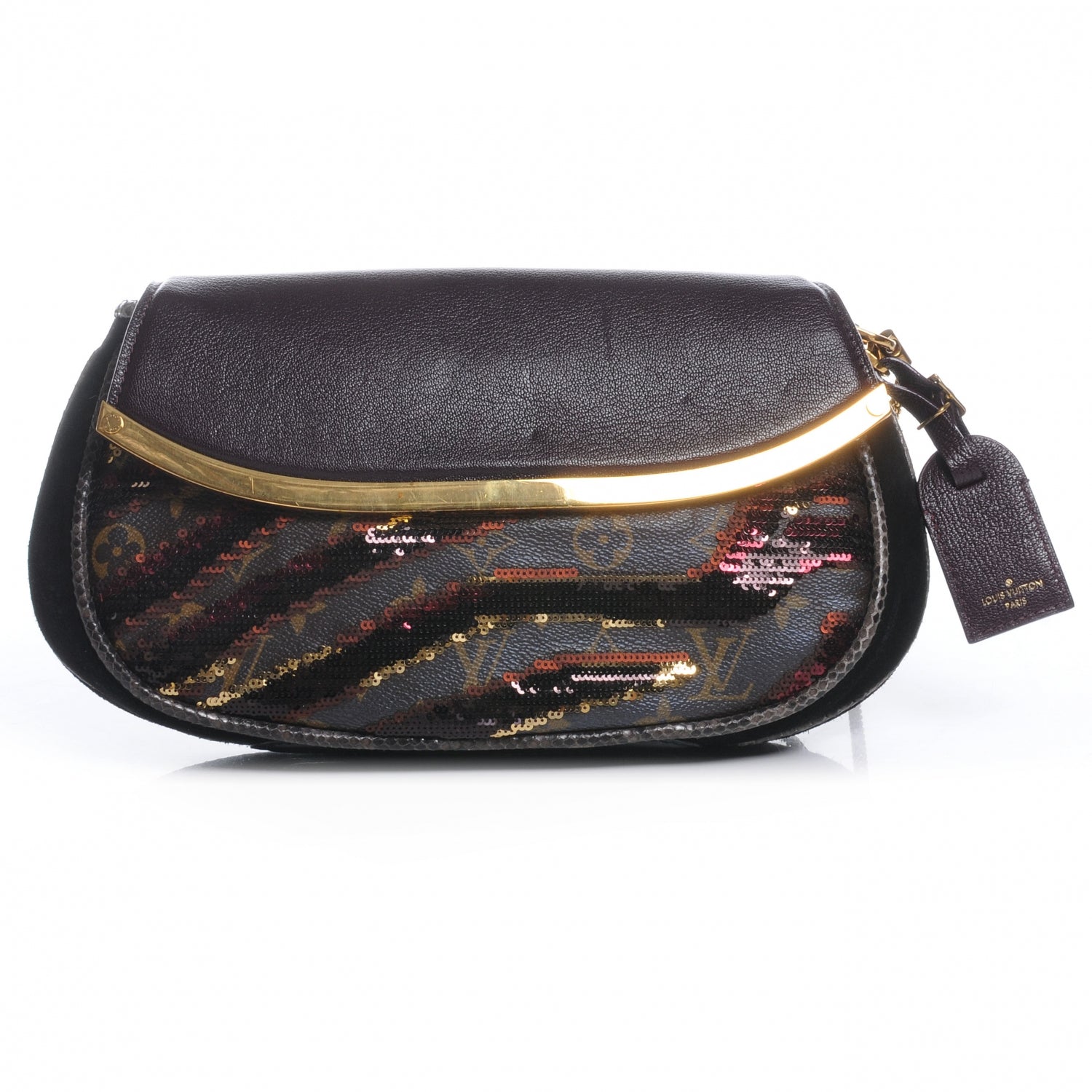 Louis Vuitton Monogram Savage Tiger Clutch Bordeaux 1 of 8