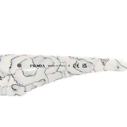 Prada Acetate Symbole Sunglasses SPR 13Z White Marble 5 of 7