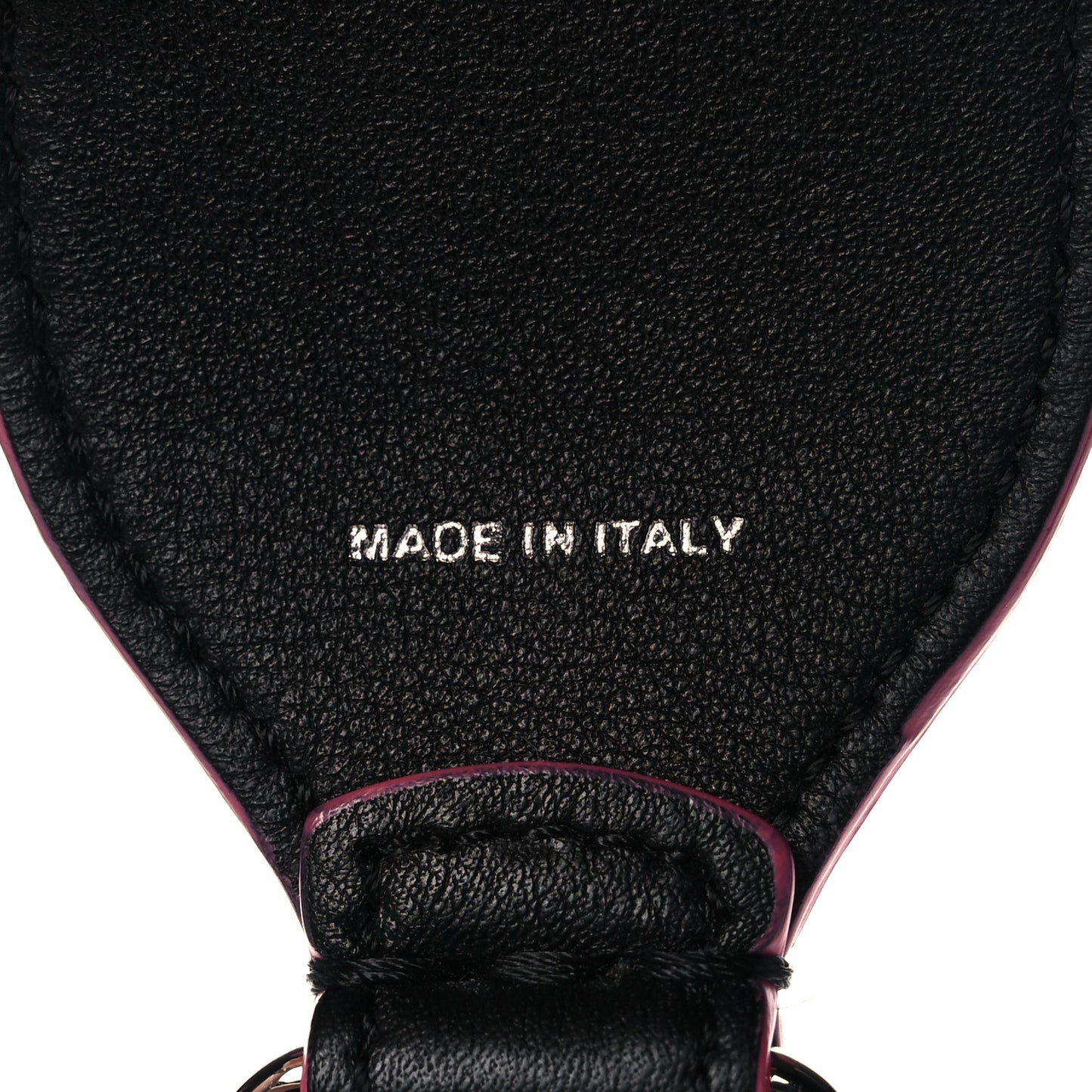 Calfskin Sequin Fun Fair Strap You Black Multicolor