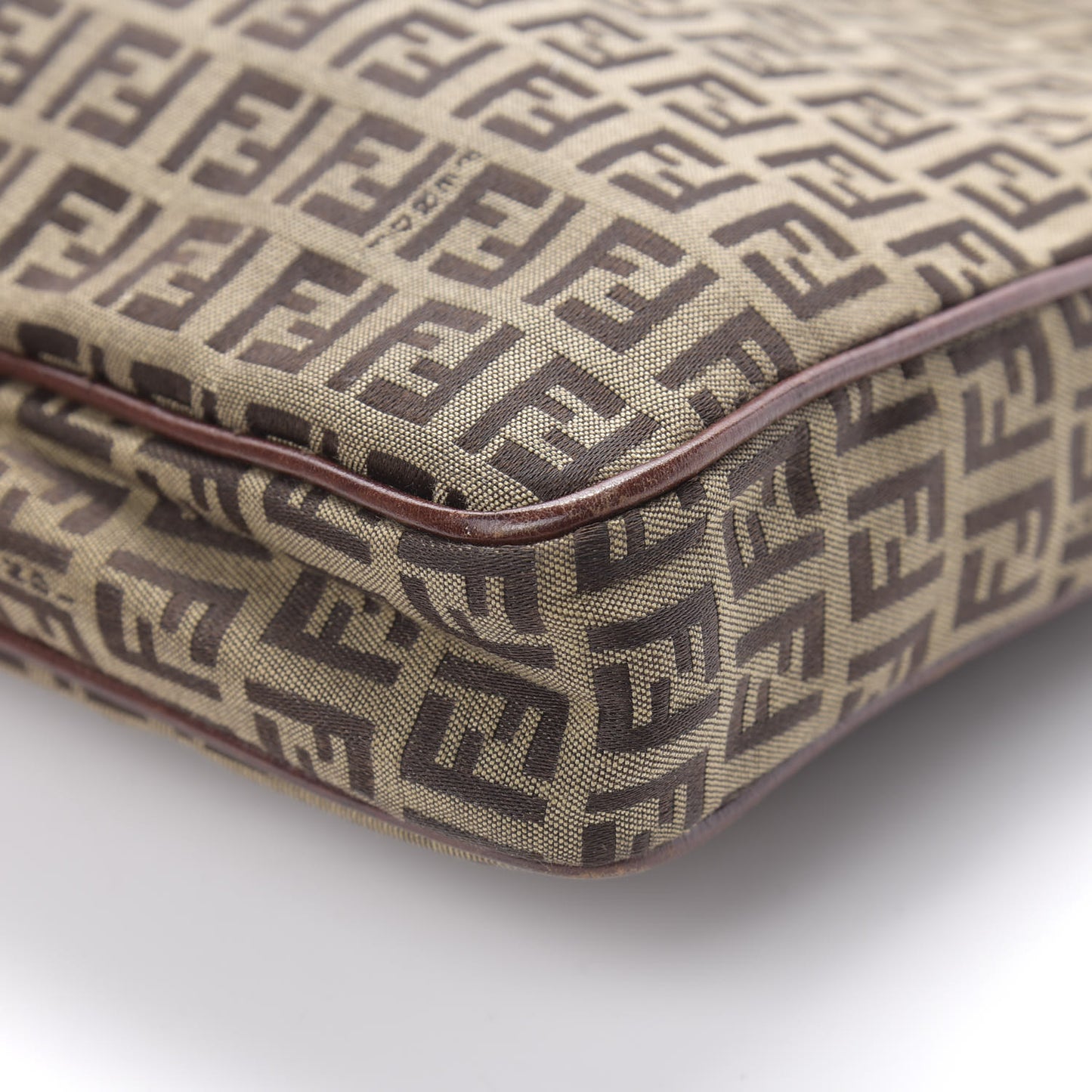 Zucchino Vitello Crossbody Messenger Mogano Panna Bruciato