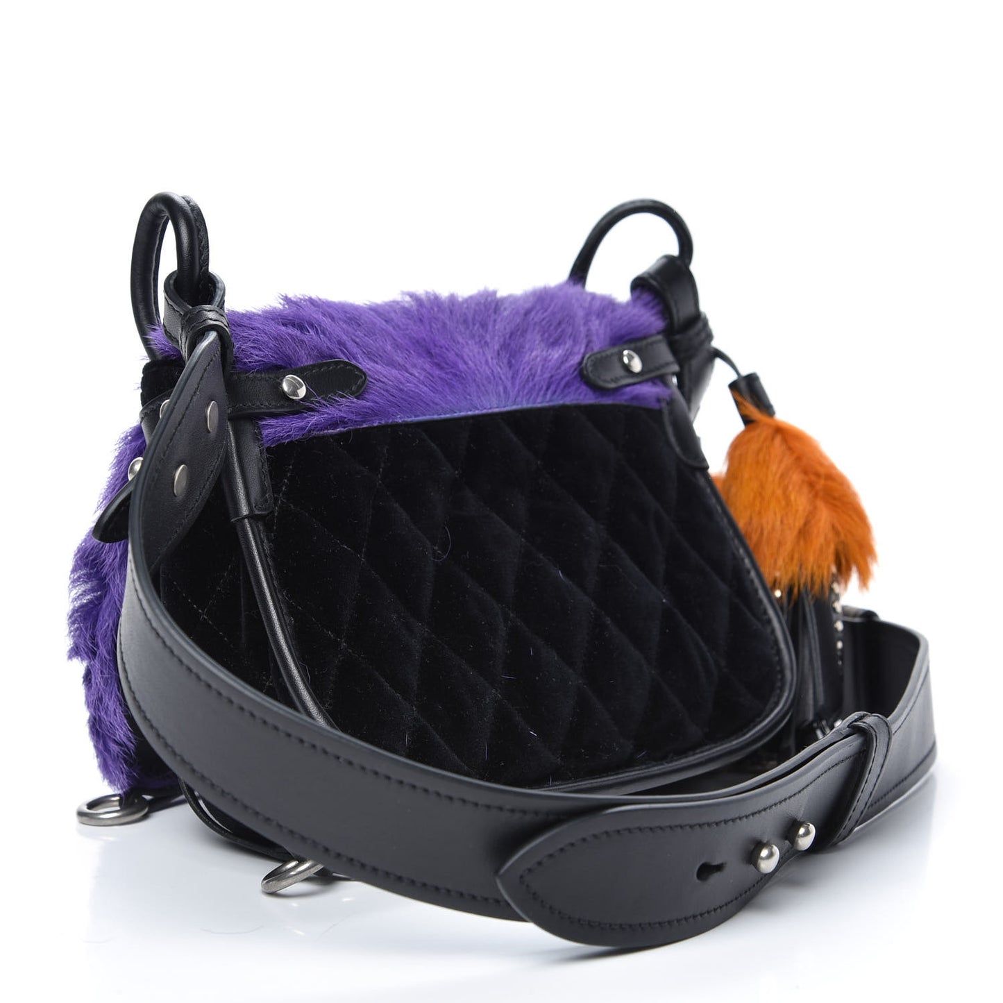 Calf Hair Velluto Corsaire Antic Crossbody Bag Giacinto Black