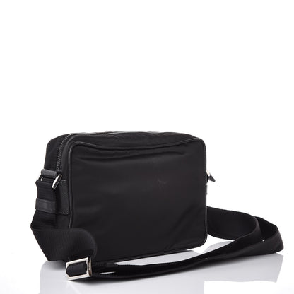 Prada Tessuto Nylon Saffiano Shoulder Bag Black 3 of 7