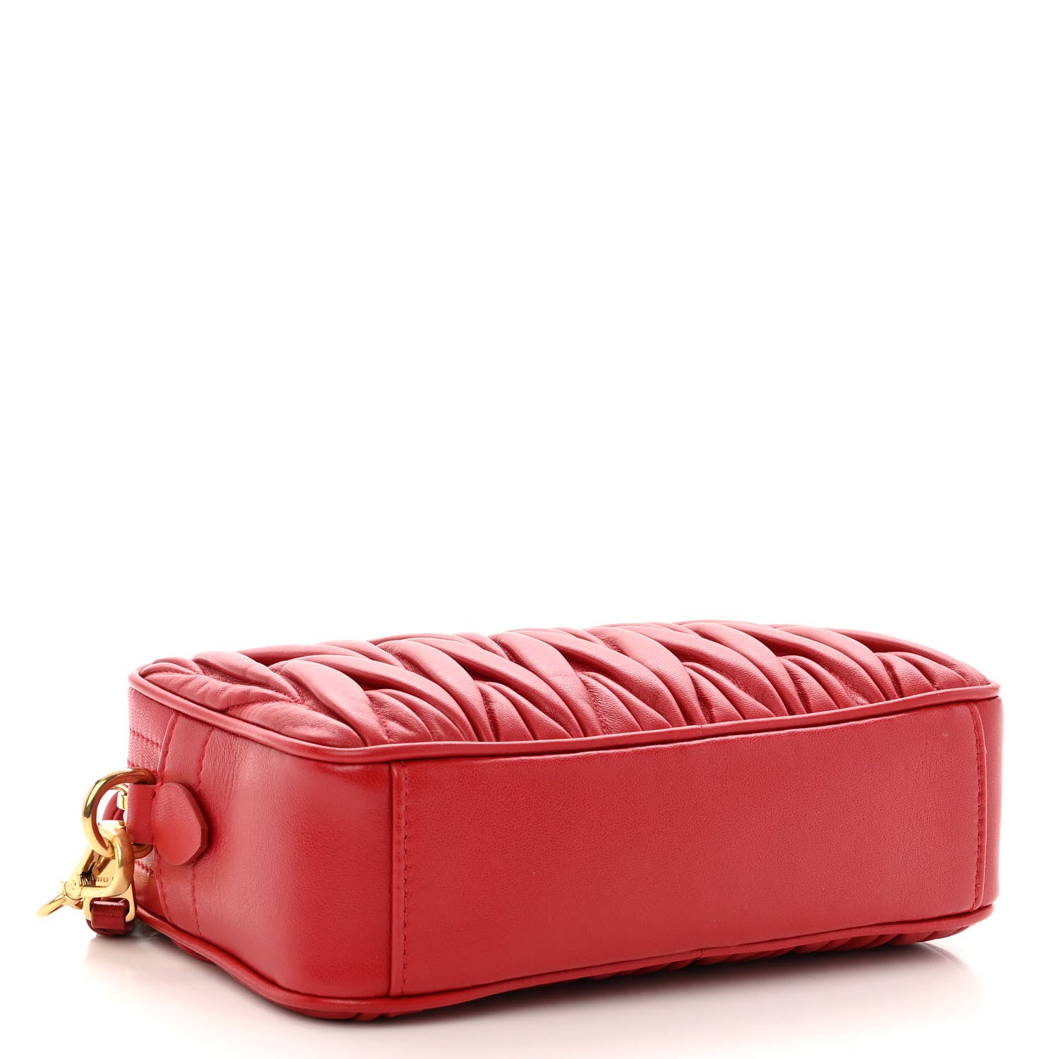 Miu Miu Nappa Matelasse Camera Bag Rosso 4 of 9