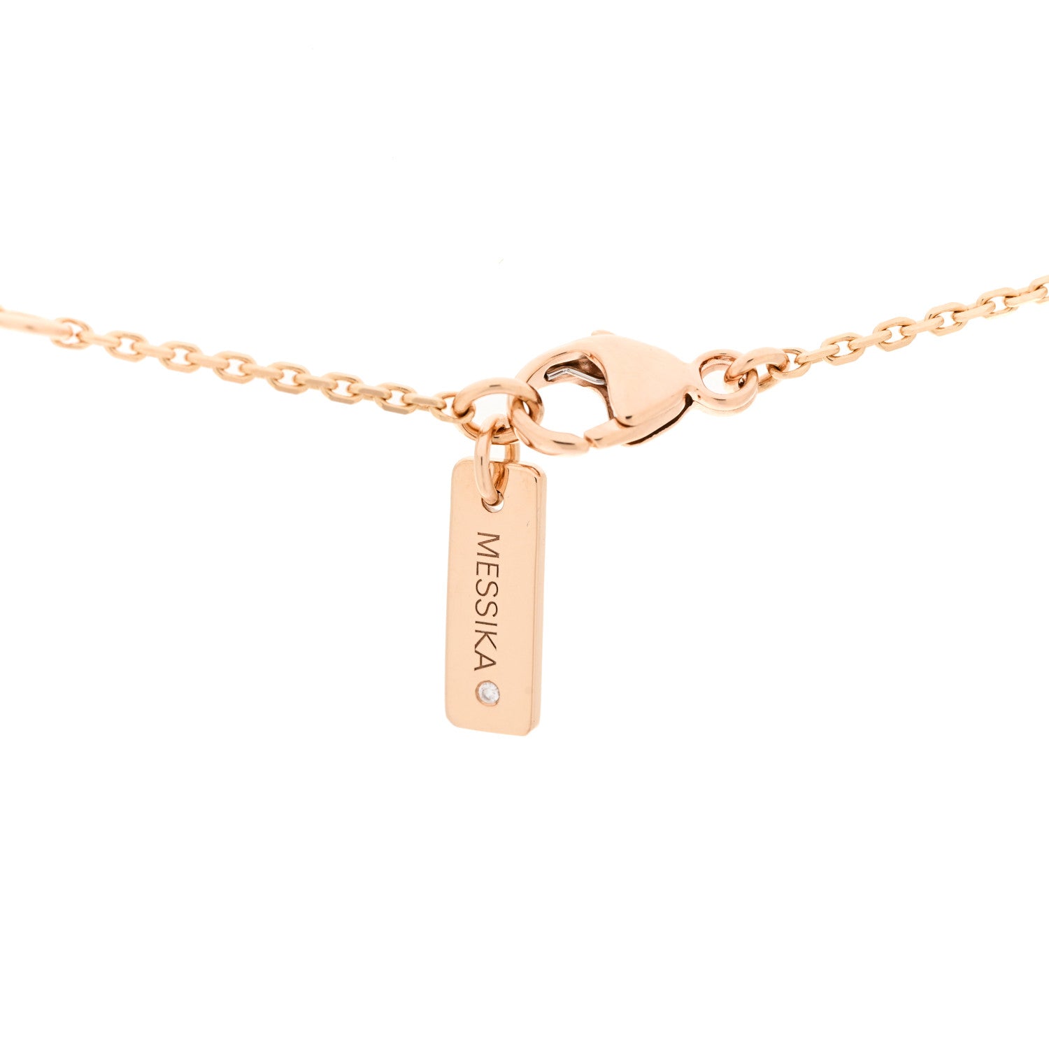 Messika 18K Rose Gold Diamond Move Uno Pave Necklace 4 of 5