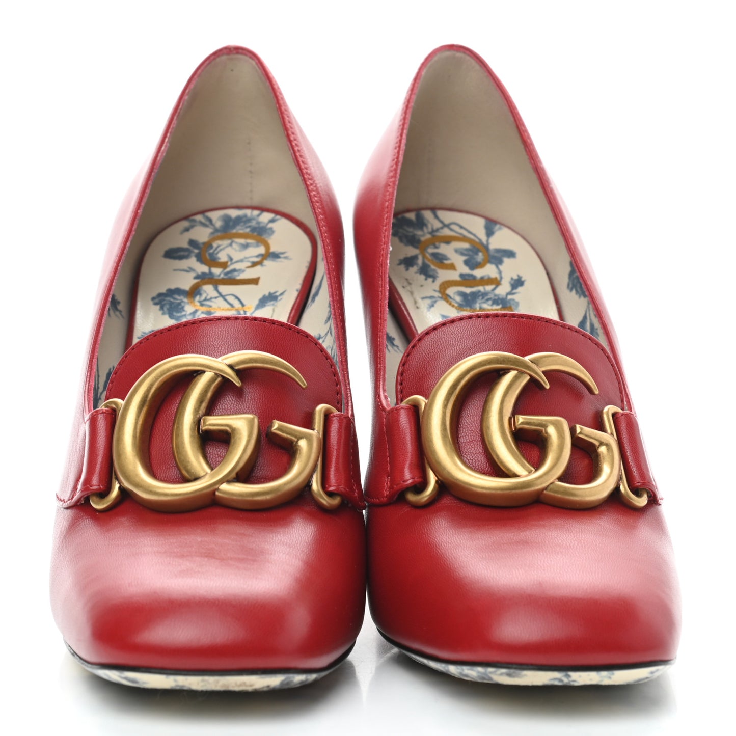 Malaga Kid GG Victoire 95mm Loafer Pumps 36 Hibiscus Red