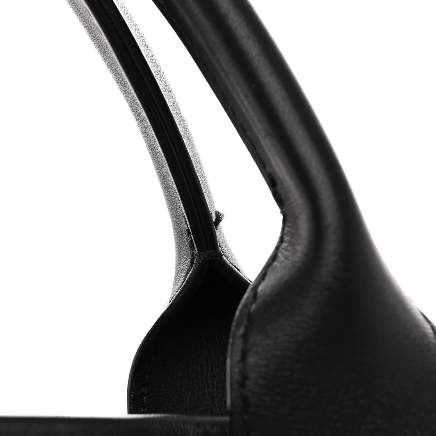Chanel Wool Felt Calfskin Large Deauville Tote Black White 10 of 10