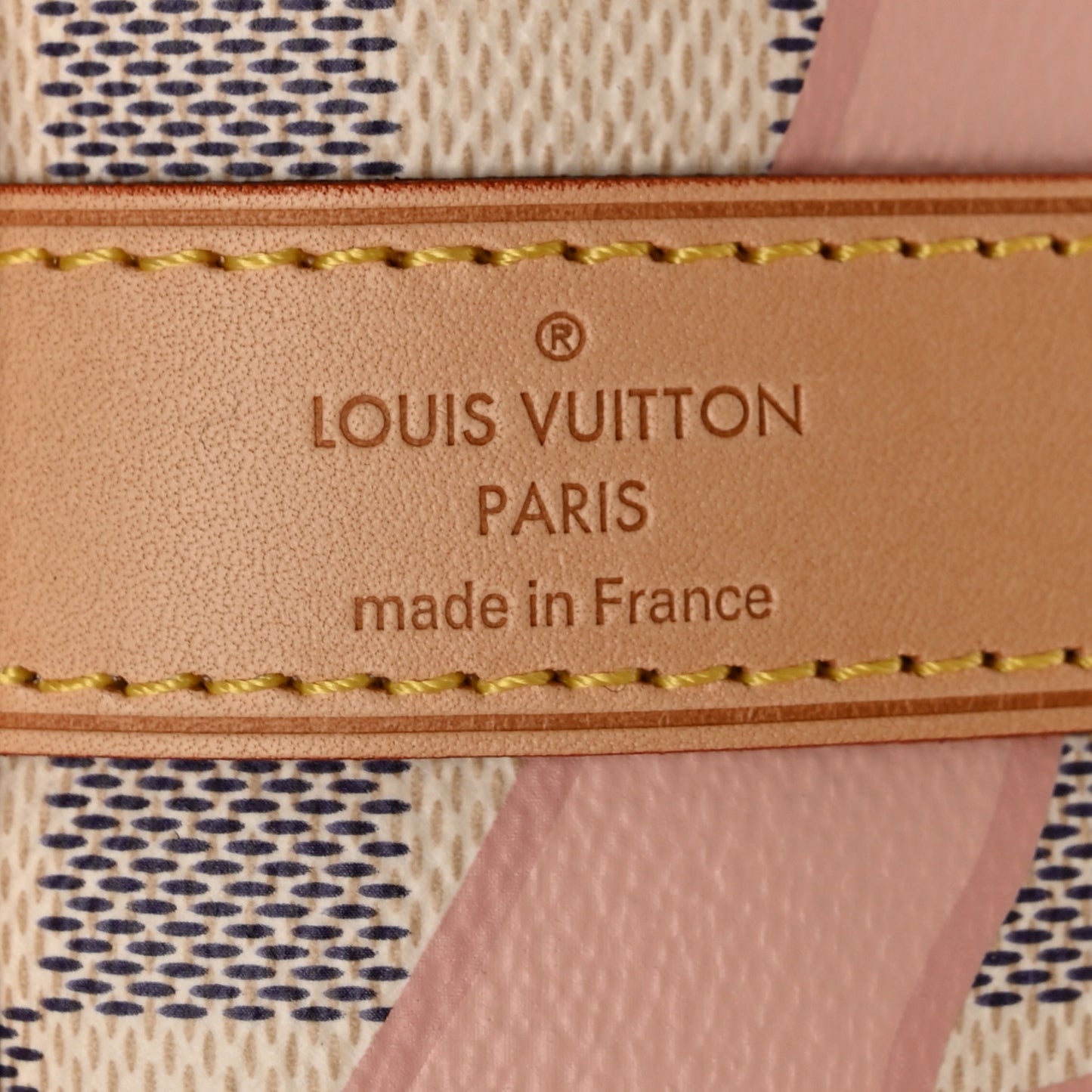 Damier Azur Tahitienne Keepall Bandouliere 50 Rose Ballerine