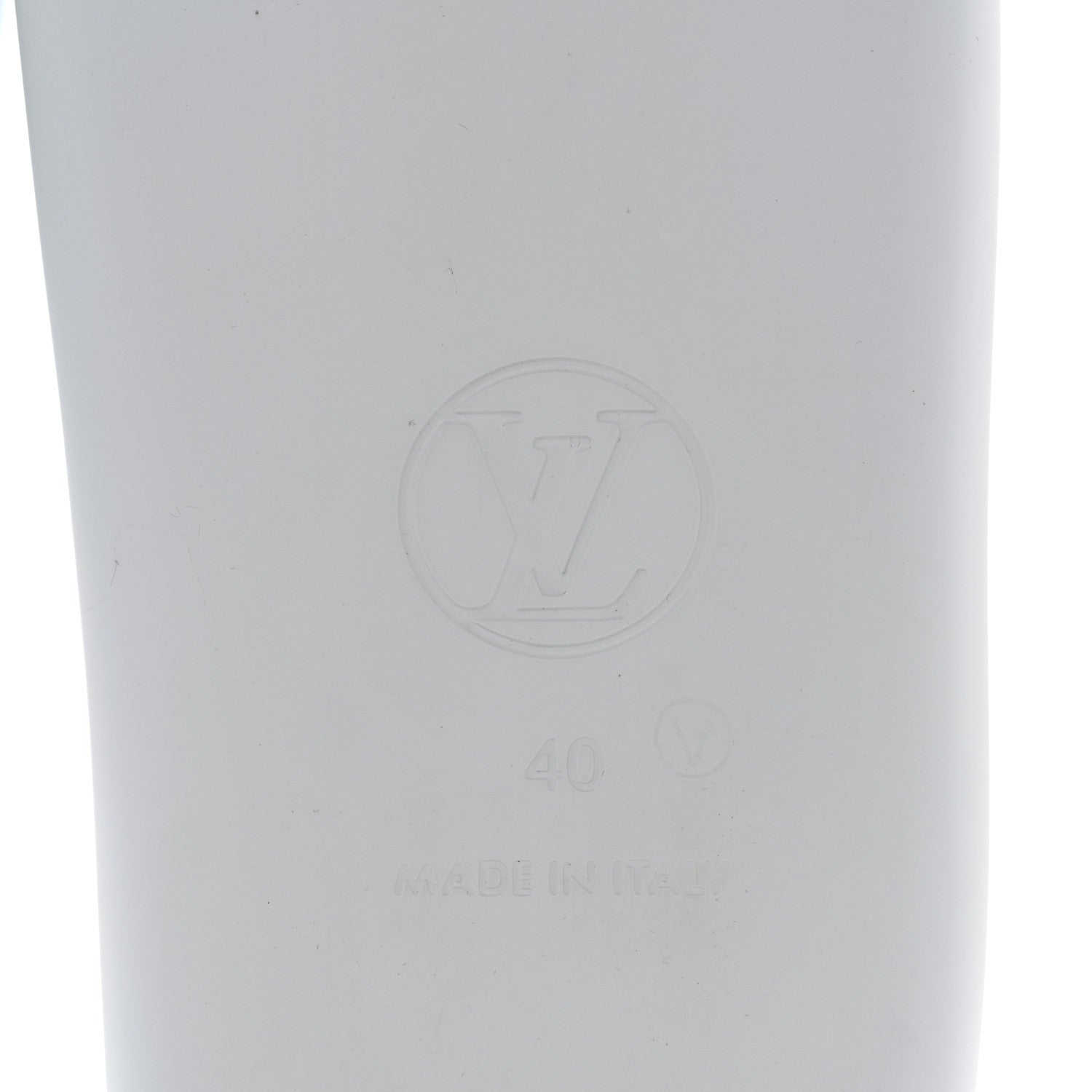 Louis Vuitton Rubber Monogram Embossed Sunbath Flat Mule 40 White 6 of 8