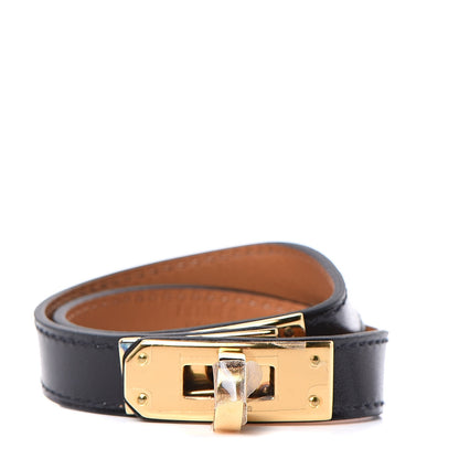 Hermes Box Kelly Double Tour Bracelet XS Black 1 of 8