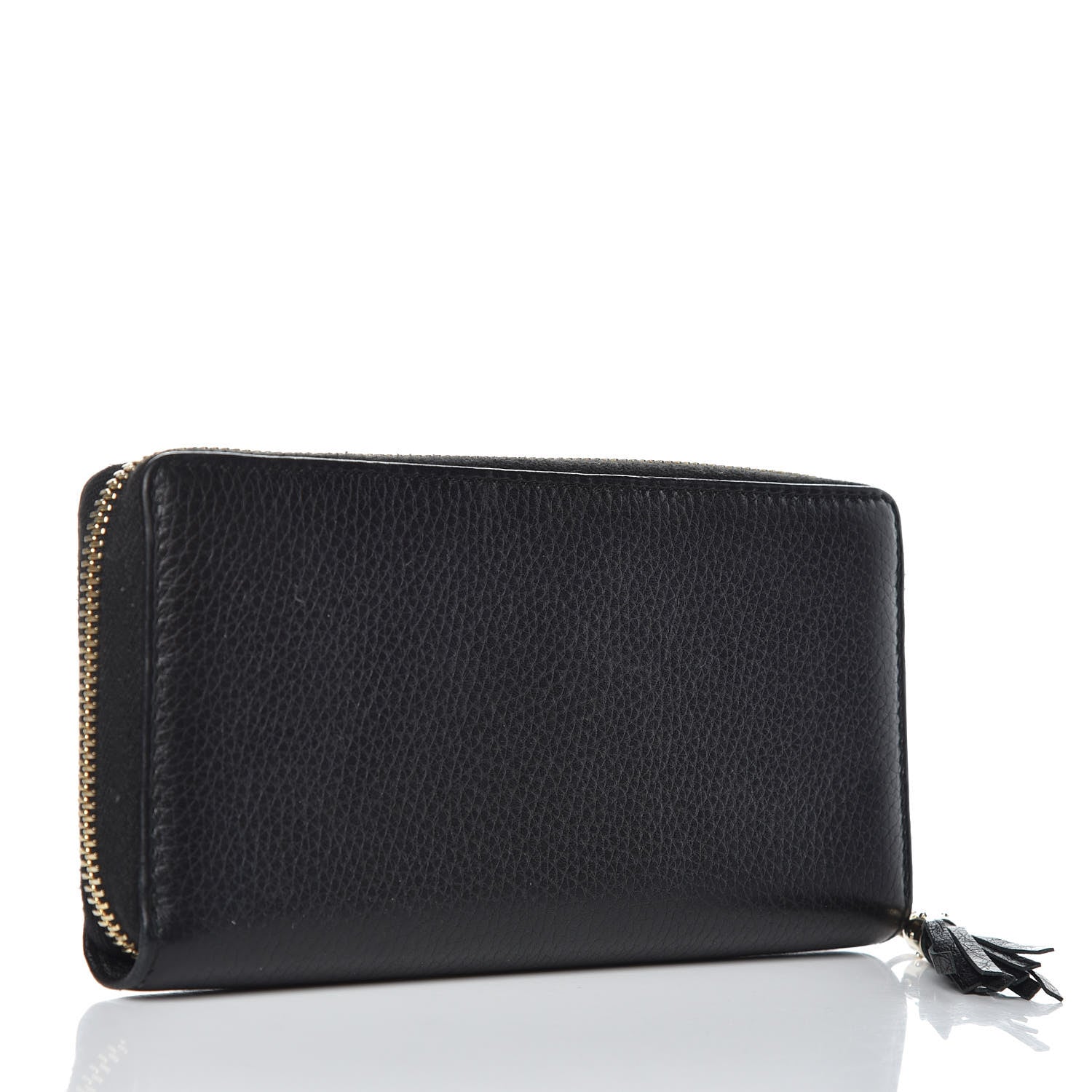 Gucci Calfskin Soho Zip Around Wallet Black 3 of 9