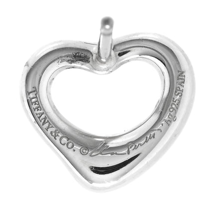Tiffany Sterling Silver 11mm Elsa Peretti Open Heart Earrings 4 of 4