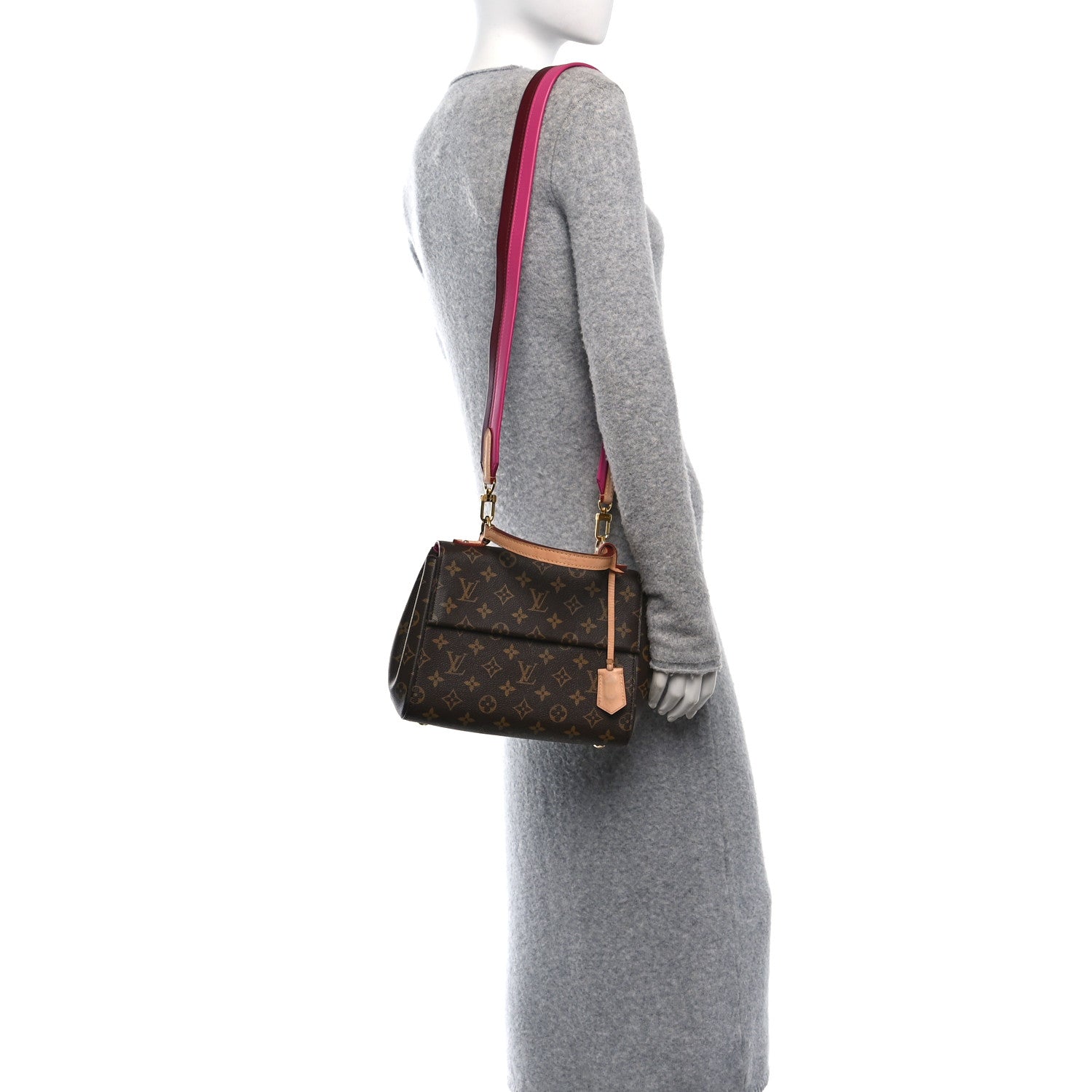 Louis Vuitton Monogram Cluny BB Bordeaux Fuchsia 3 of 9