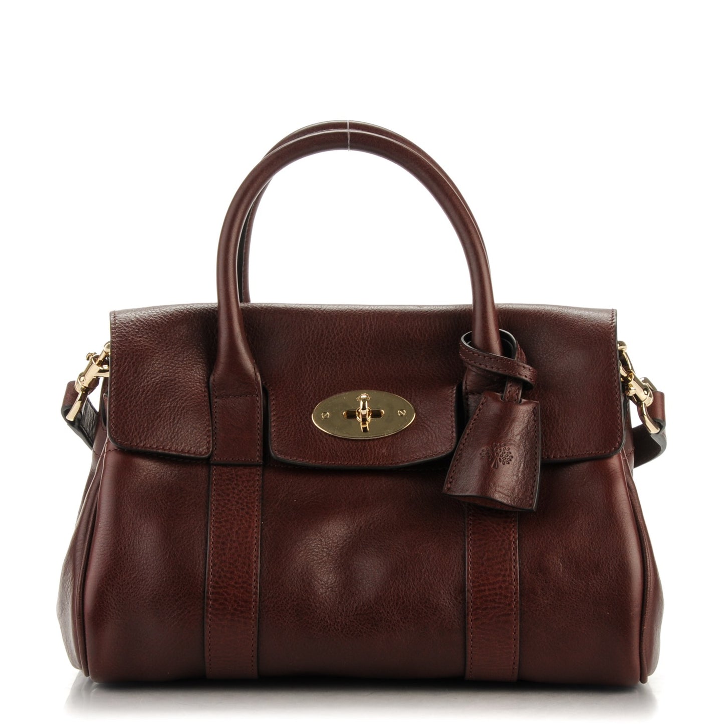 Natural Leather Small Bayswater Oxblood