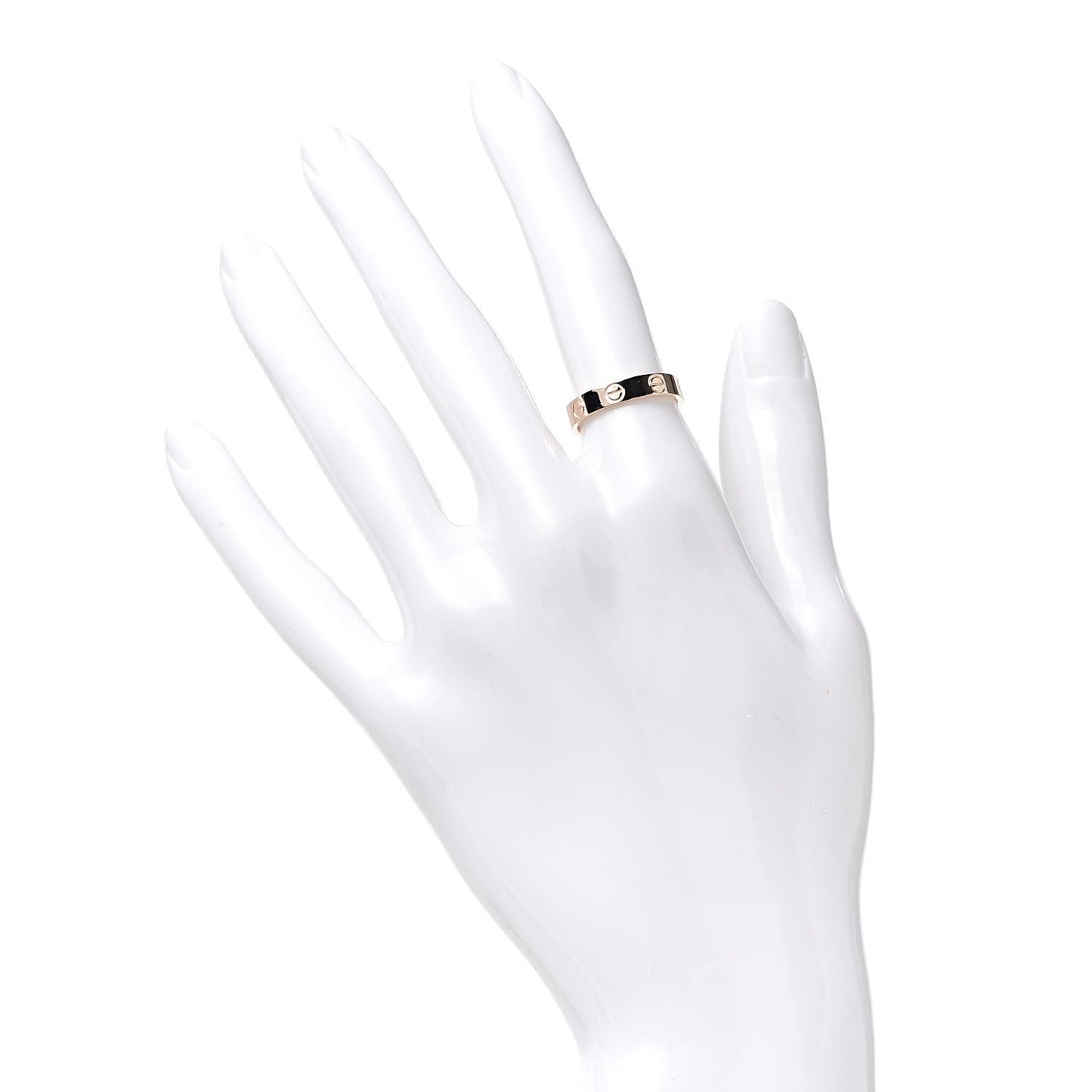 18K Pink Gold 3.5mm LOVE Wedding Band Ring 50 5.25